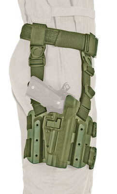 BlackHawk 430503OD-R Tactical Serpa Holster Olive Nylon RH for Colt Govt 