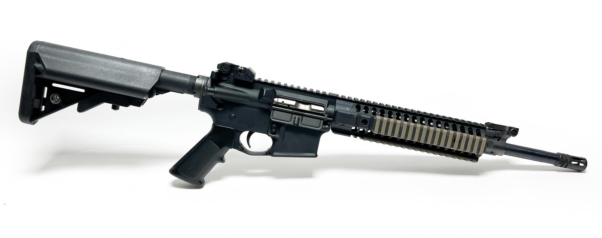 USED LWRC M6A3  5.56x45mm NATO, 14.5" Barrel-Pinned and Welded, Black-img-0