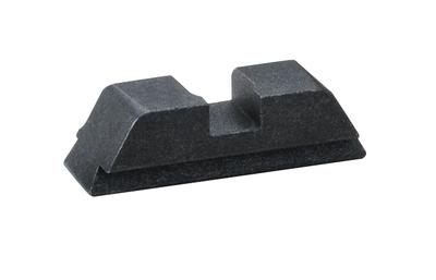 Black Rear Sight Flat Notch Classic .394 Height .150 Width For Glock Pistols With Suppressor