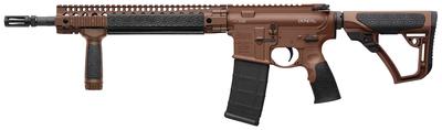 DDM4 Carbine v5 S 5.56mm NATO 14.5 inch Barrel is Fitted with an Extended Daniel Defense Flash Suppressor for a Total Barrel Length of 16 Inches Mil Spec + Cerakote Finish 32 Round