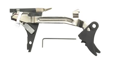 Fulcrum Drop In Trigger Kit Black Trigger Pad with Black Safety for Glock 20SF/29SF