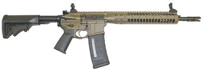 M6.8-SPR 6.8mm SPC 14.7 Inch Barrel With Permanently Attached Flash Hider (16.1 Inches Total) Modular M6 9 Inch Rail LWRCI Stock MOE+ Grip Patriot Brown 30 Round