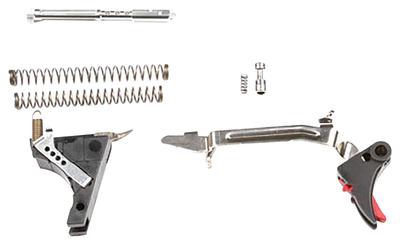 Adjustable Fulcrum Ultimate Trigger Kit for Glock 4th Gen .45 Black Trigger Pad with Red Safety