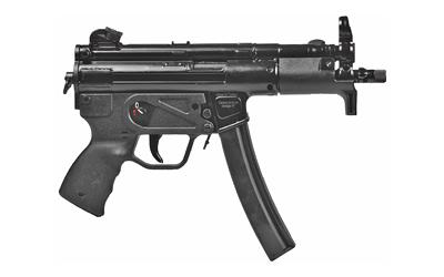 AP5-P, Semi-automatic, Pistol, Roller Delayed Blowback, 9MM, 5.75" Threaded Barrel, Black, Adjustable Sights, 30 Rounds, 2 Magazines HG6035-N