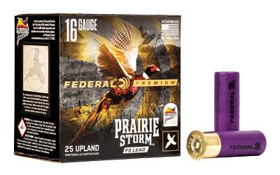 Premium, Prairie Storm, 16 Gauge 2.75", FS Lead, #5, 1 1/8 oz, 25 Round Box PFX164FS 5