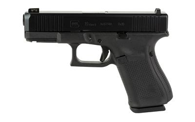 19 Gen 5, Striker Fired, Compact Size, 9MM, 4.02" Marksman Barrel, Polymer Frame, Matte Finish, Ameriglo Ultimate Carry Night Sights, 15Rd, 3 Magazines, Front Serrations, Ambidextrous Slide Stop Lever, Flared Mag Well, nDLC Finished Slide and Barrel, No