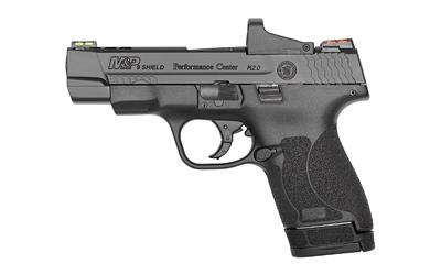 Shield M2.0 Performance Center Ported, Semi-automatic, Striker Fired, Compact, Performance Center Tuned Action, Optic Ready Slide, 4MOA Red Dot Sight Included, 9MM, 4" Ported Barrel, Polymer Frame, Black Armornite Finish, 7 & 8Rd, 2 Magazines, Cleaning K