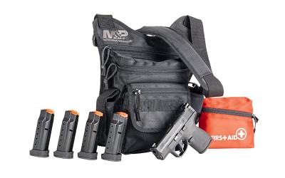 M&P9 Shield Plus OR, Striker Fired, Semi-automatic, Polymer Frame Pistol, Micro Compact, 9MM, 3.1" Barrel, Armornite Finish, Black, Tritium Night Sights, Optics Ready, No Thumb Safety, 13 Rounds, 2 Magazines, (4)-13 Rounds and (1)-10 Rounds, IncludesM&P