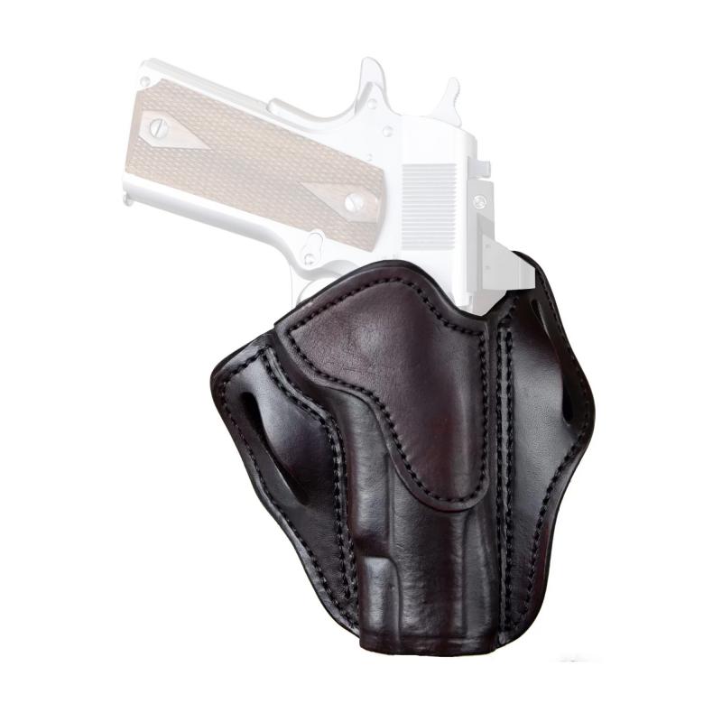 BH1 Optic Ready, OWB Belt Holster, Fits Optic Ready 4" and Longer 1911 w/Rail or Without, Matte Finish, Vintage Leather, Right Hand OR-BH1-VTG-R