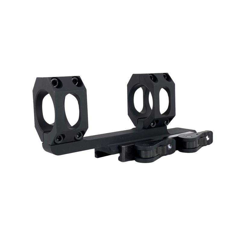 AD-Recon Scope Mount, Dual Quick Detach,  Vertical Spit Rings, 2" Offset, 34MM, Standard Height, TAC Aluminum Levers, Black AD-RECON-34-TAC