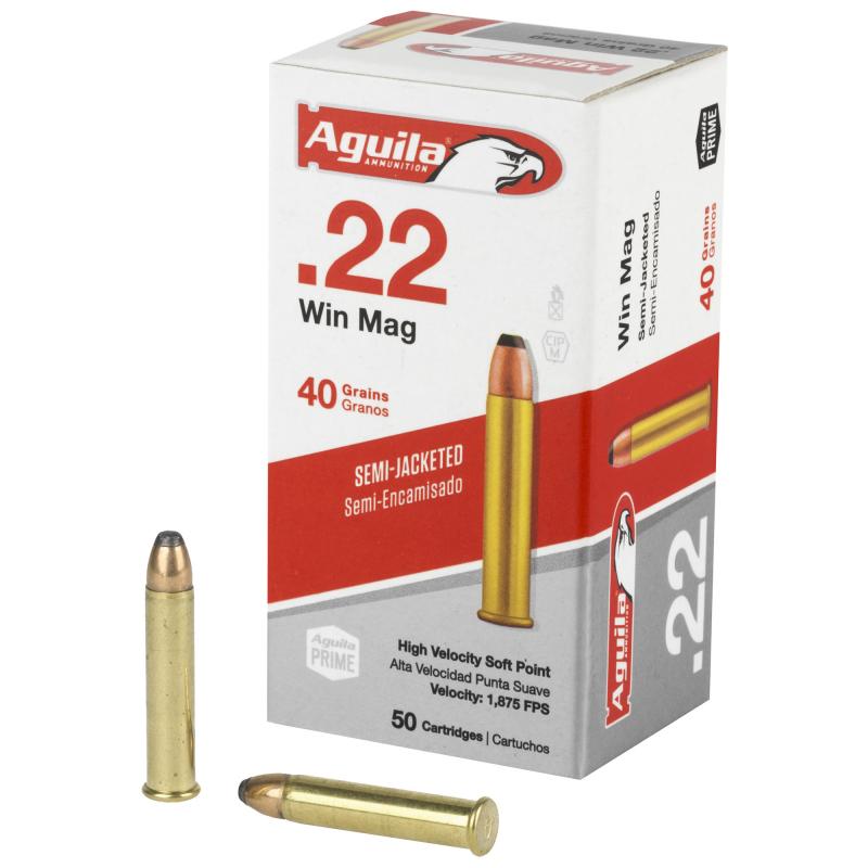 22WMR, 40 Grain, Soft Point, 50 Round Box 1B222401