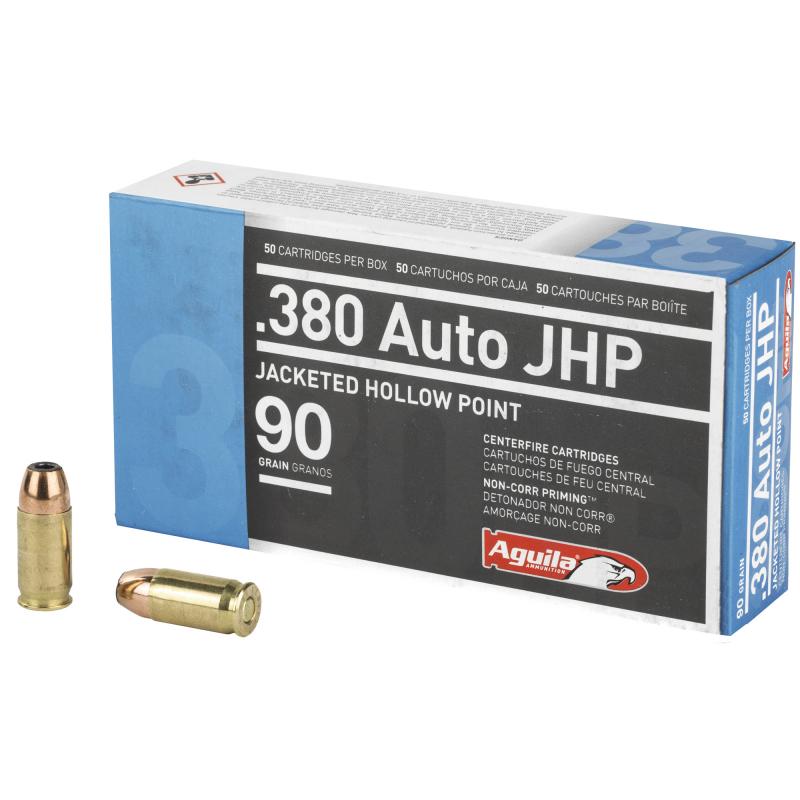 Pistol, 380ACP, 90Gr, Jacketed Hollow Point, 50 Round Box 1E802112
