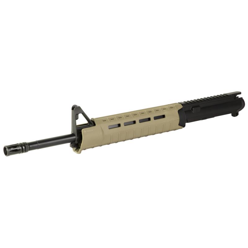 AR15 Complete Upper, 223 Remington/556NATO, 16" Barrel, Magpul MOE Handguard, A2 Front Sight Block, Mid Length Gas System, Anodized Finish, Black, Does Not Include BCG or Charging Handle APAR502506M65