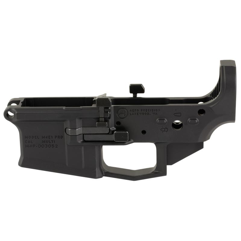 M4E1 PRO AR-15 Lower Receiver | Fully Ambidextrous, Black Anodized, APAR600030C