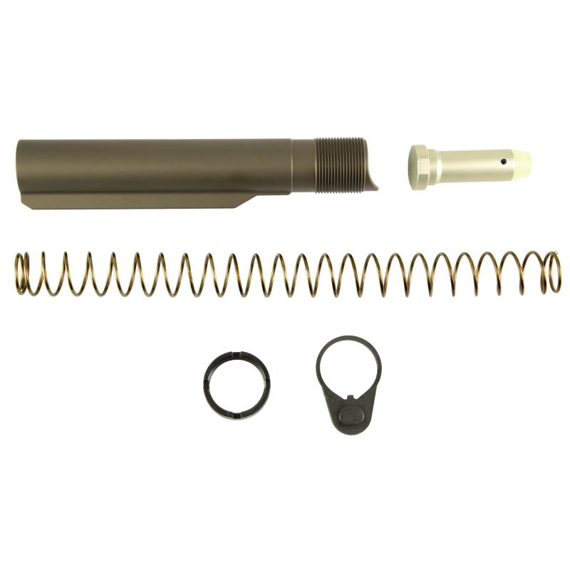 Enhanced Carbine Buffer Kit, Buffer Tube Complete Assembly, Anodized Finish, Olive Drab Green, Fits AR10 APRH101461C