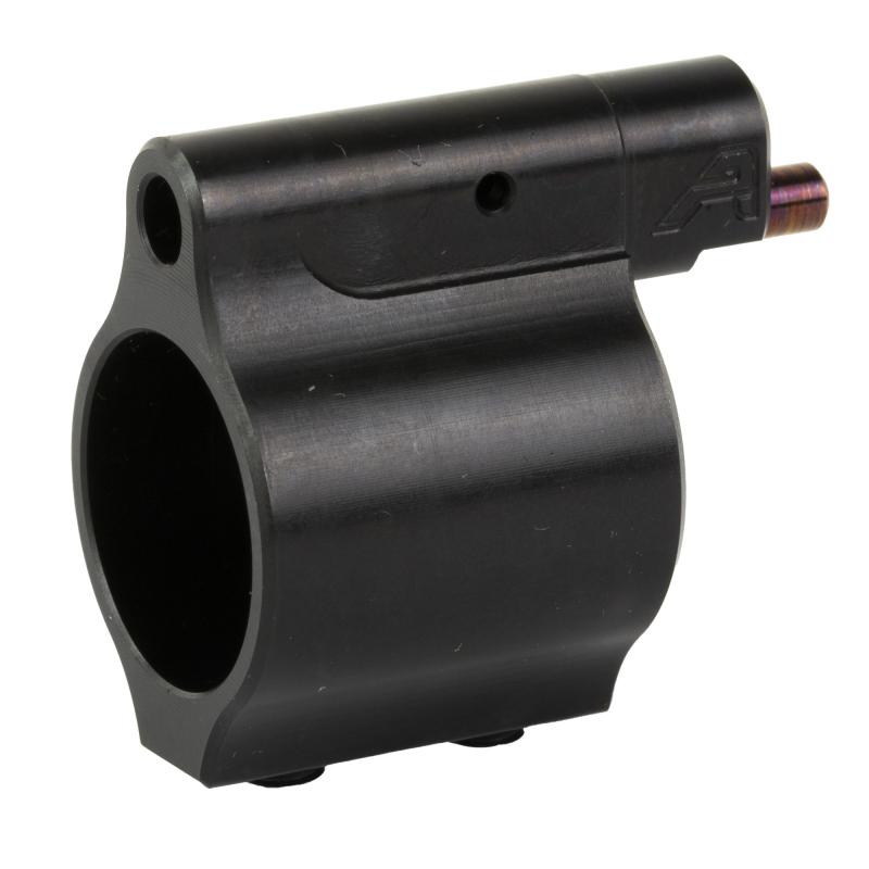 Low Profile Adjustable Gas Block, Fits AR15 with 0.750" Barrel, DLC Coated, Black  APRH101676C