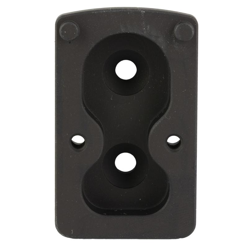 Optic Plate, Tall Height, Anodized Finish, Black, Fits Arisaka Offset Optic Mount, For Trijicon RMR, SRO, Holosun 407C, 507C, 508T, Swampfox Kingslayer, Liberty, Justice OOM-P8