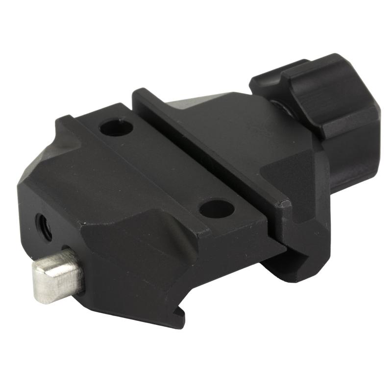 Rail Slider, Bipod Mount, ARMS 17S Pattern, Fits Picatinny, Anodized Finish, Black RS-BASE