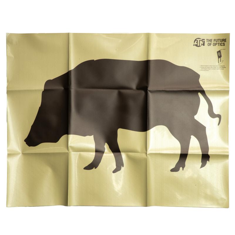 Boar Thermal Target, 30"x24", Kit Includes (1) Boar Target, (1) Universal Thermal Target, (12) Pasters ACMKIRTGBR
