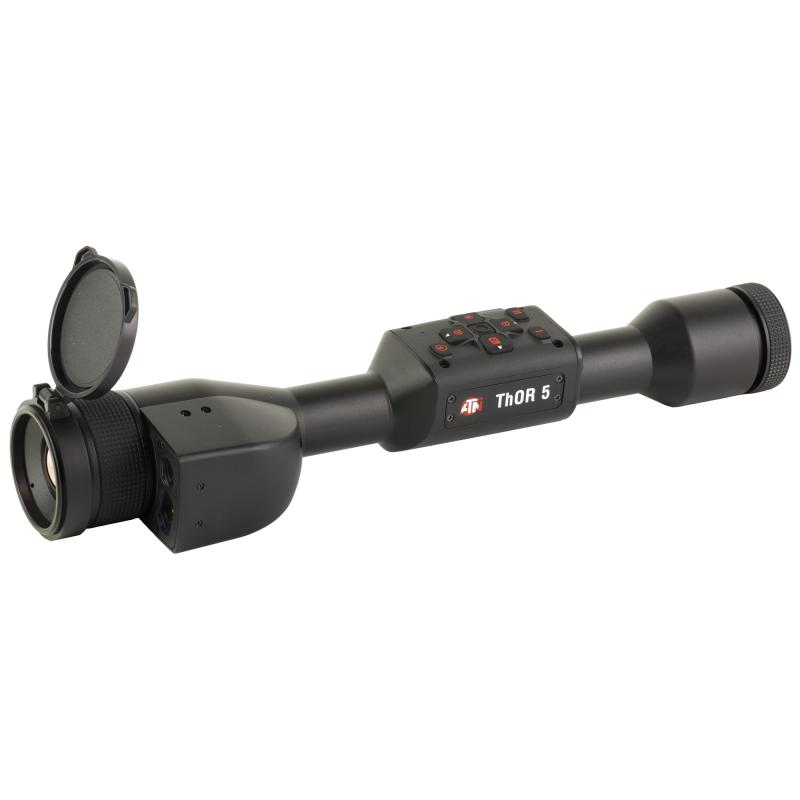 THOR 5 LRF, Thermal Rifle Scope, 5-20X35MM, 30MM Main Tube, 320x240 Sensor Resolution, Multiple Reticles, Matte Finish, Black, Integrated Laser Range Finder TIWST5335LRF