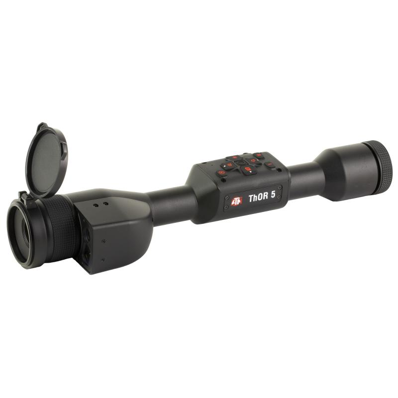 THOR 5 LRF, Thermal Rifle Scope, 2-16X25MM, 30MM Main Tube, 640x480 Sensor Resolution, Multiple Reticles, Matte Finish, Black, Integrated Laser Range Finder TIWST5625LRF