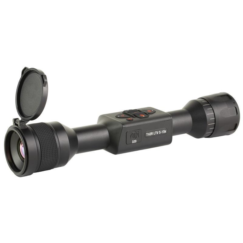 THOR LTV, Thermal Rifle Scope, 5-15X Magnification320x240px Resolution, Multiple Reticles, 35MM Objective, 30MM Main Tube, Matte Finish, Black TIWSTLTV335X