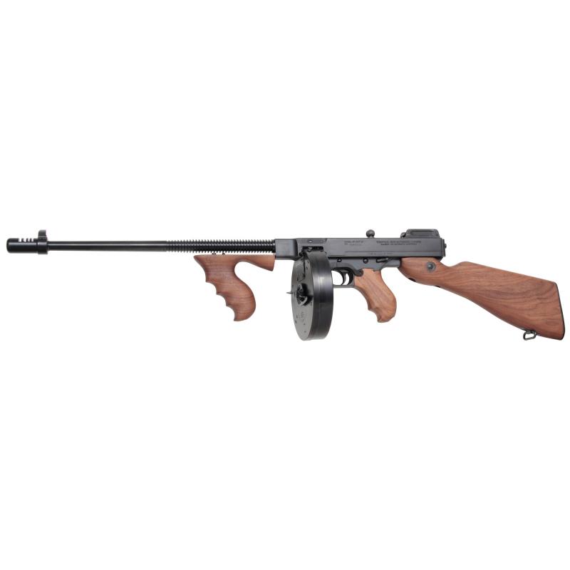 Thompson Model 1927A-1 .45 ACP Carbine 16.5 Inch Barrel Blue Finish Walnut Stock Includes 100 Round Drum and 30 Round Stick Magazines