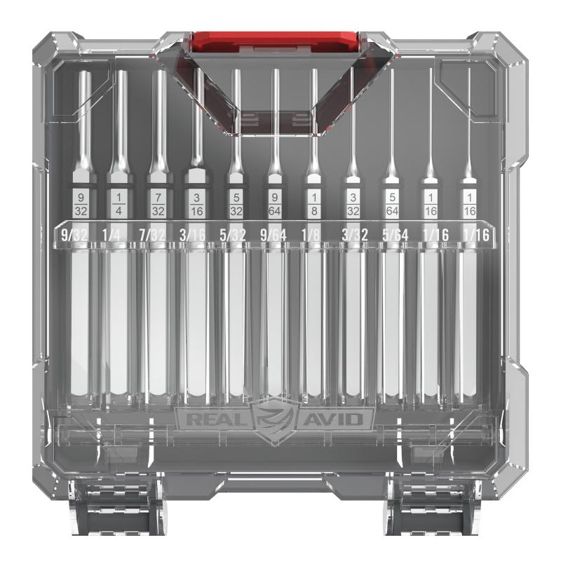 Accu-Punch, 11 Piece Roll Pin Punch Set, Includes Case AVAPK-RP