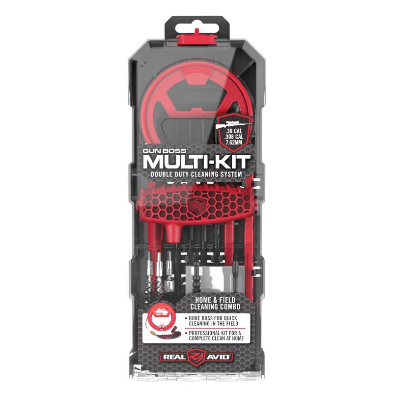 Gun Boss, Multi-Kit, Home and Field Double Duty Professional Gun Cleaning, Fits .30, .308, 7.62mm, Rifle AVGBMK308