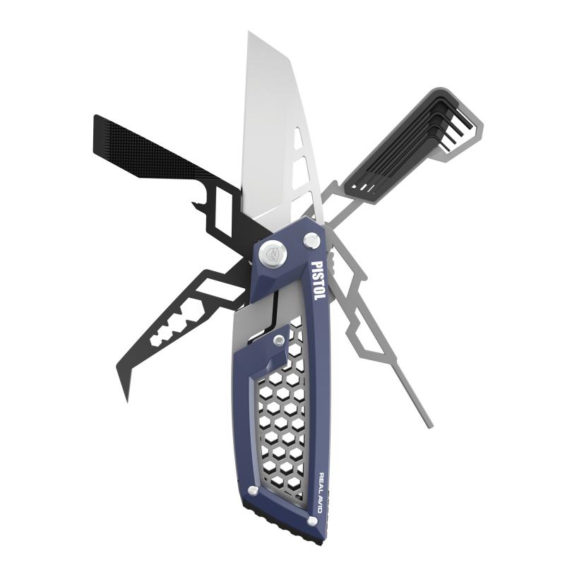 Edge, Gun Tool, Multi-Tool Compatible with Most Pistols, Matte Finish, Silver and Black AVGTE-P