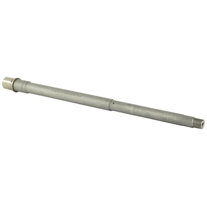 Premium Series, SPR Profile Barrel, 6MM ARC, Fits AR10, 16" Threaded Barrel, 5/8x24" Thread Pitch, 1:7" Barrel Twist, Mid-Length Gas System, Bead Blasted Stainless Steel Finish, Silver BABL6MM001P