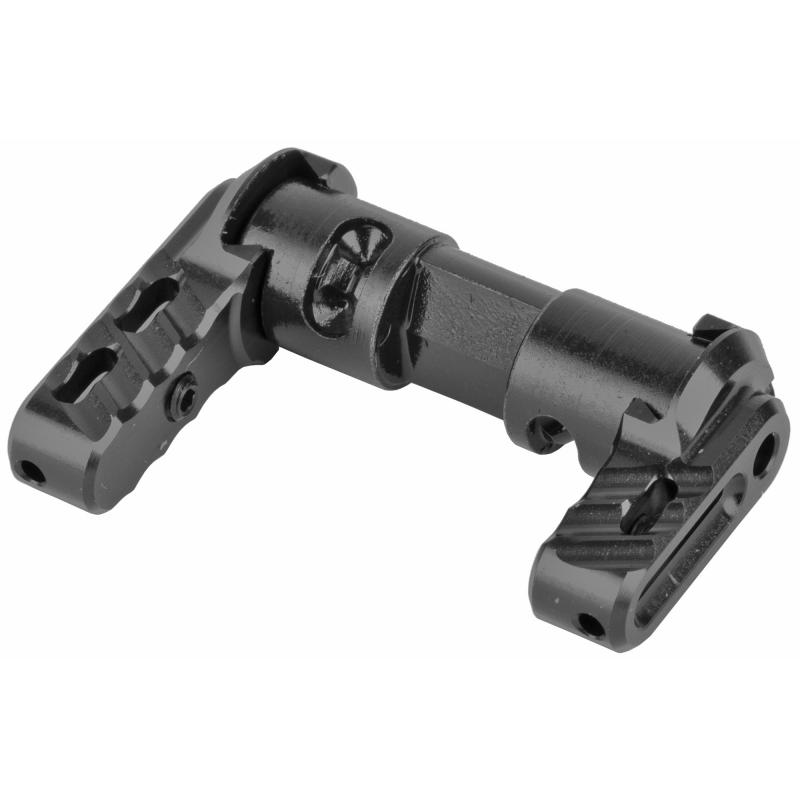 Bad-Ass Elite Ambidextrous Safety Selector, Modular Aluminum Levers With Fiber Optic Inserts, Black Finish BAD-ASS-ELITE