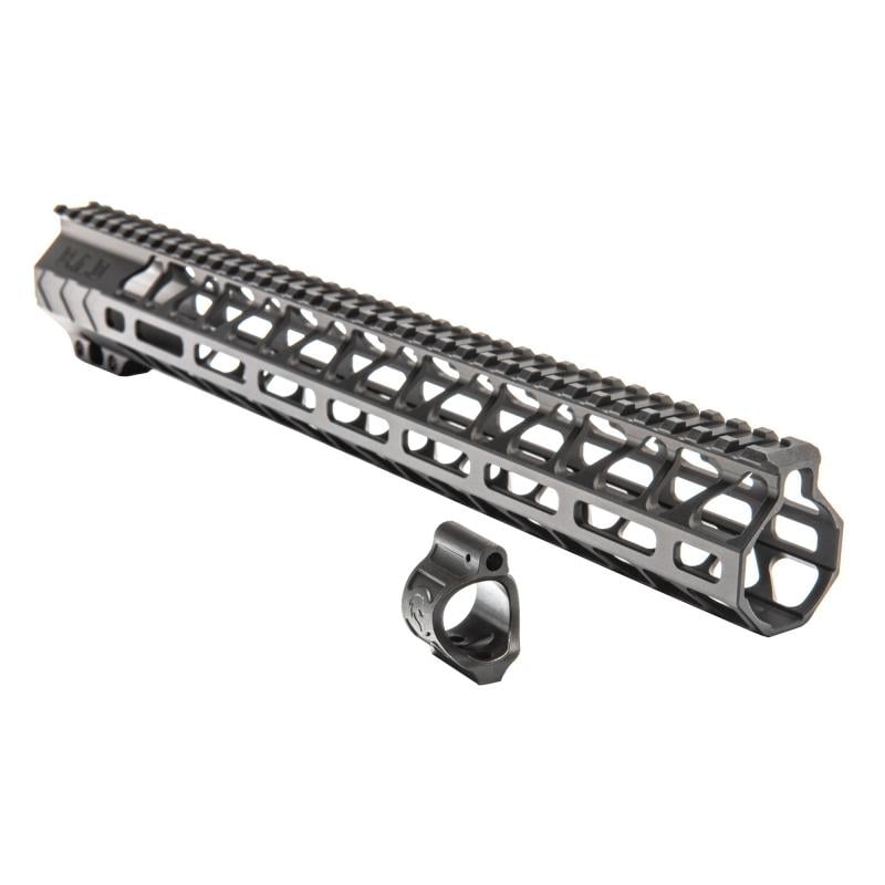 WORKHORSE 15" Rail and .750 Gas Block, Anodized FInish, Black, Fits AR-15 WH-UR-UPG