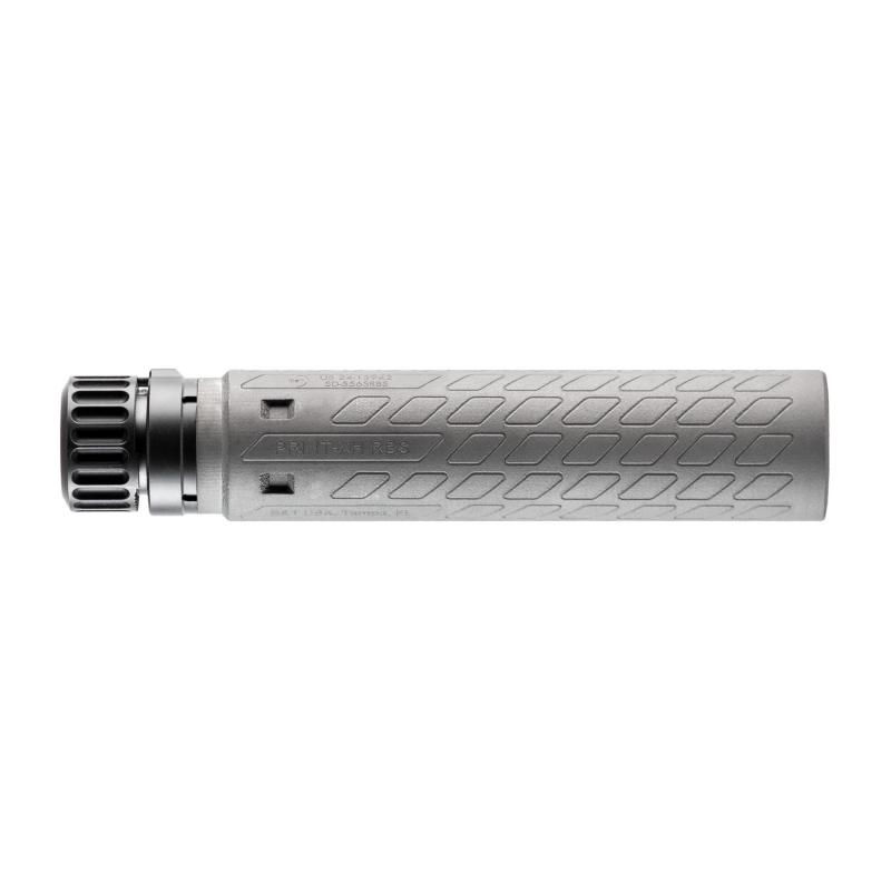 556 Print-XH RBS Full Size (Ti) | B&T Rotex / Surefire SOCOM QD Adapter, Hub/Bravo Compatible, 10.5oz, 7.1" x 1.7" Dia, 3D printed Titanium with 718 Inconel Blast Baffle, Rated for 6mm ARC