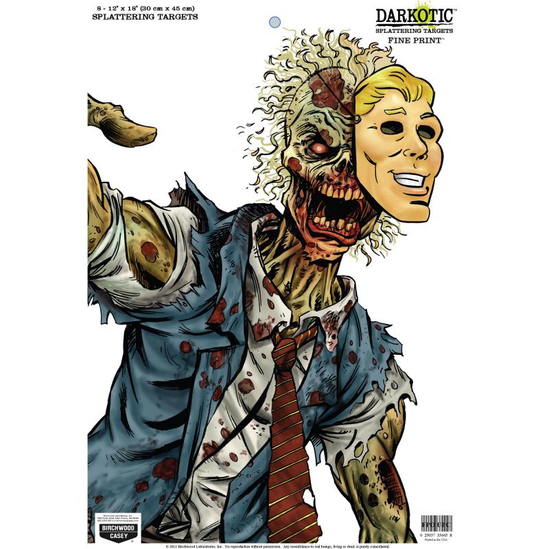 Darkotic Splattering Targets 12x18 Inches Fine Print 8 Per Pack Shrink Wrapped
