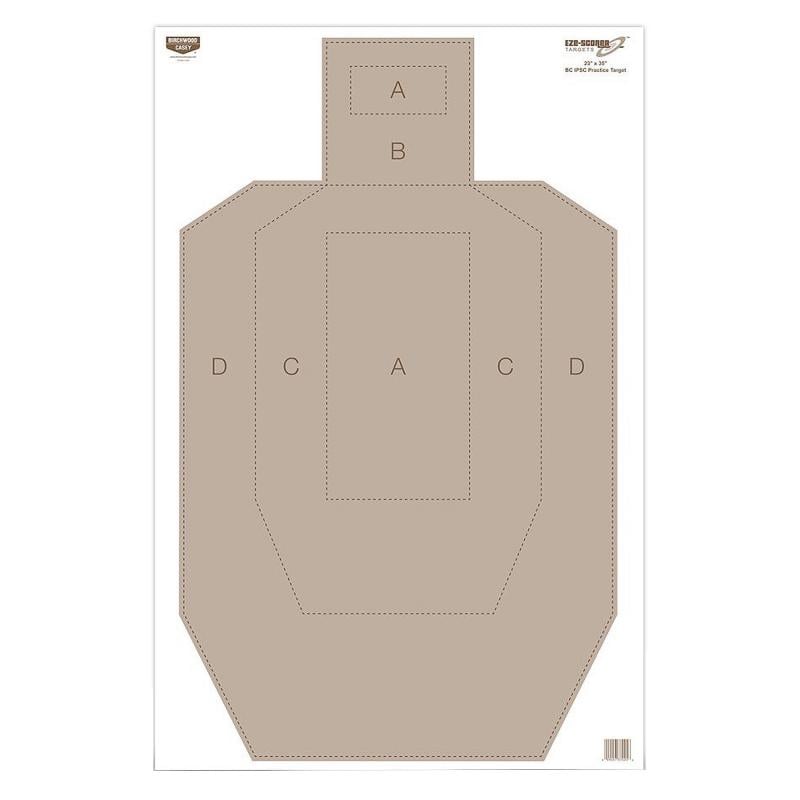Eze-Scorer Target, IPSC Practice Paper, 23X35, 100 Targets 37025