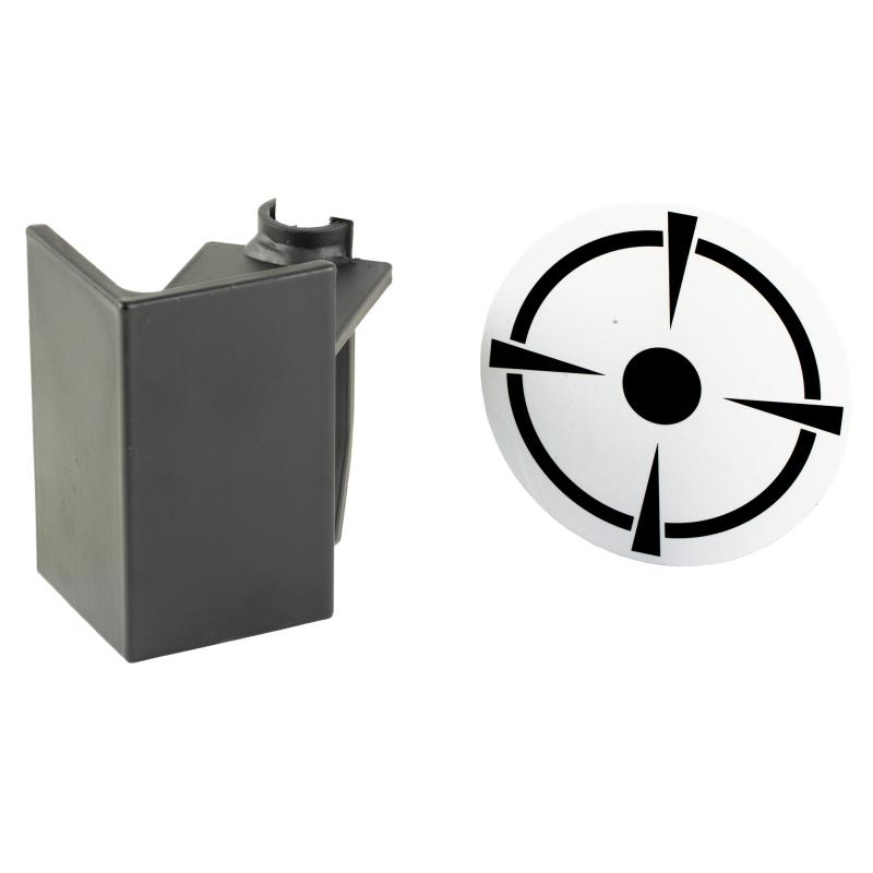 T-Post Dueling Target, 3/8" Steel Target, Black/White BC-TP38DT
