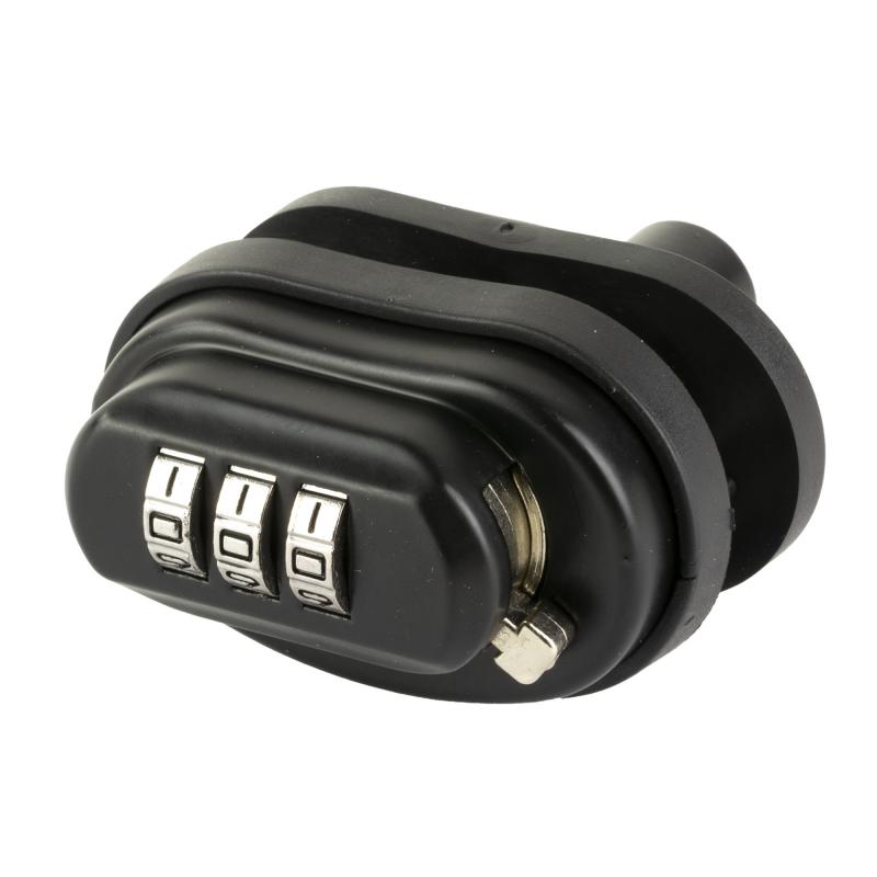 Trigger Lock, 3 Dial Combination, Fits Most Handguns/Rifles/Shotguns, Black BC-TRGLCK
