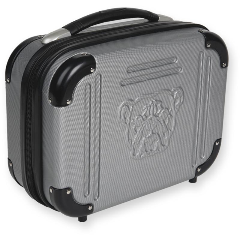 Grey Molded Double Pistol Case With TSA Lock 9x12x5 Inches