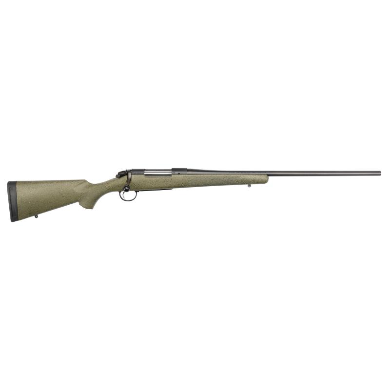 B-14 Series Hunter Rifle, Bolt Action Rifle, 270 Winchester, 24" Barrel, Cerakote Finish, Black, Green With Black/Tan Dots Synthetic Stock, 4 rounds, Hinged Floorplate, Fits Remington 700 Scope Base with 6-48 Screws, Right Hand B14L102C