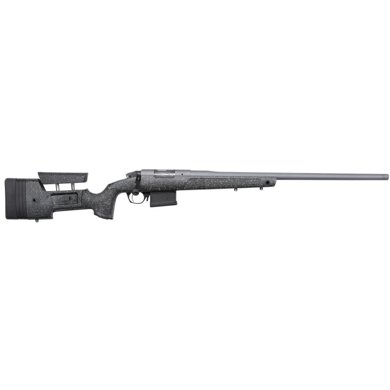 HMR PRO, Bolt Action| 6.5PRC, 26" Threaded Barrel, Gray Finish, HMR Molded Stock with Mini-Chassis, 5Rd, AICS Style Detachable Magazine, TriggerTech Trigger, Bergara Premier Action, Fits Remington 700 Bases with 8X40 Screws BPR20-65PRC
