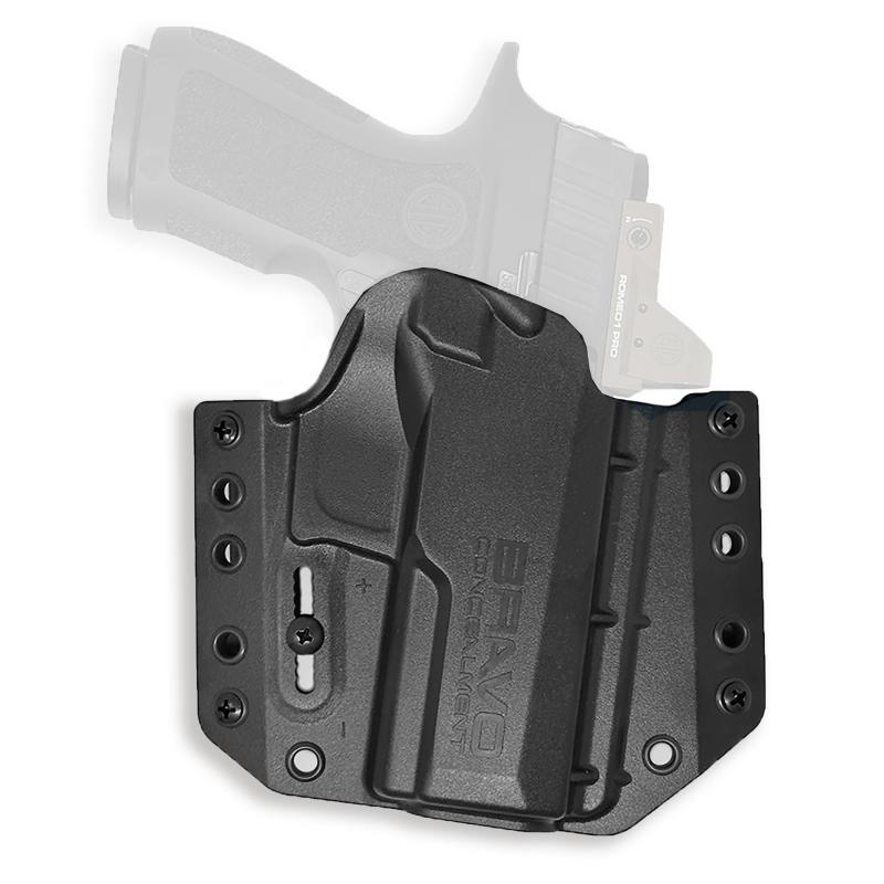BCA, OWB Concealment Holster, 1.5" Belt Loops, Fits Sig Sauer P320 9/40, X Compact/Carry, Matte Finish, Black, Polymer Construction, Right Hand BC10-1032