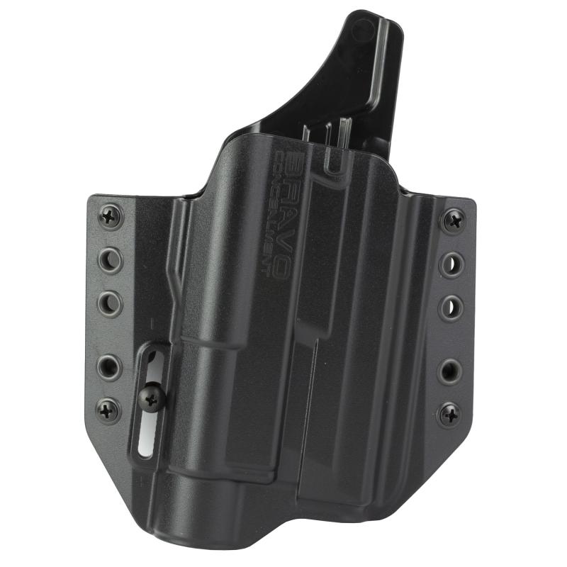 BCA Light Bearing, OWB Concealment Holster, 1.5" Belt Loops, Fits S&W M&P 9/40 Full Size w/Streamlight TLR-1, Right Hand, Black, Polymer BC30-1007