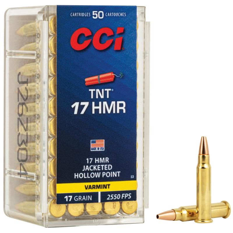 .17 HMR 17 Grain TNT Jacketed Hollow Point