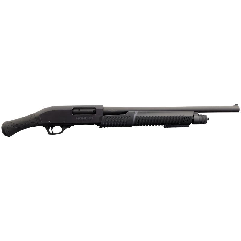 Honcho, Pump Action Shotgun, 12 Gauge, 3" Chamber, 18.5" Barrel, Matte Finish, Black, 5 Rounds, Synthetic Furniture 930.363