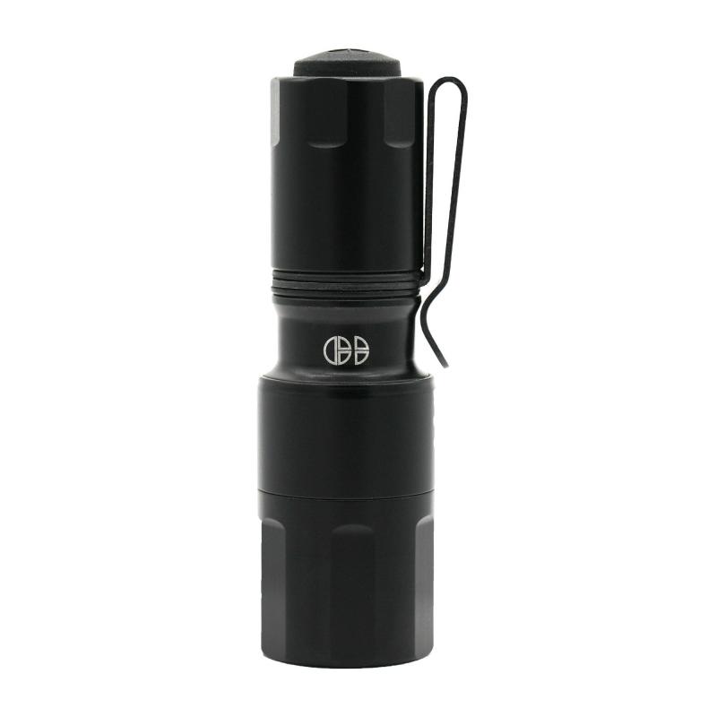 MCH Micro, Mission Configurable Handheld, High Candela, Flashlight, 950 Lumens, Accepts 18350 and CR123A Batteries, Single Output, Aluminum, Anodized Finish, Flat Dark Earth, Includes 18350 Battery, Charger and Pocket Clip MCH 2.0-HC-DF-P-350 BLK