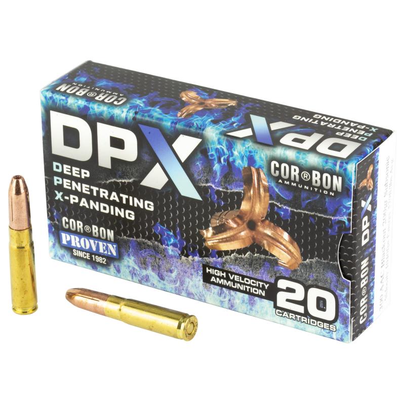 Deep Penetrating X bullet, Subsonic, 300 Blackout, 200 Grain, Expanding Solid Copper Hollow Point, Box of 20 Rounds DPX300AAC200