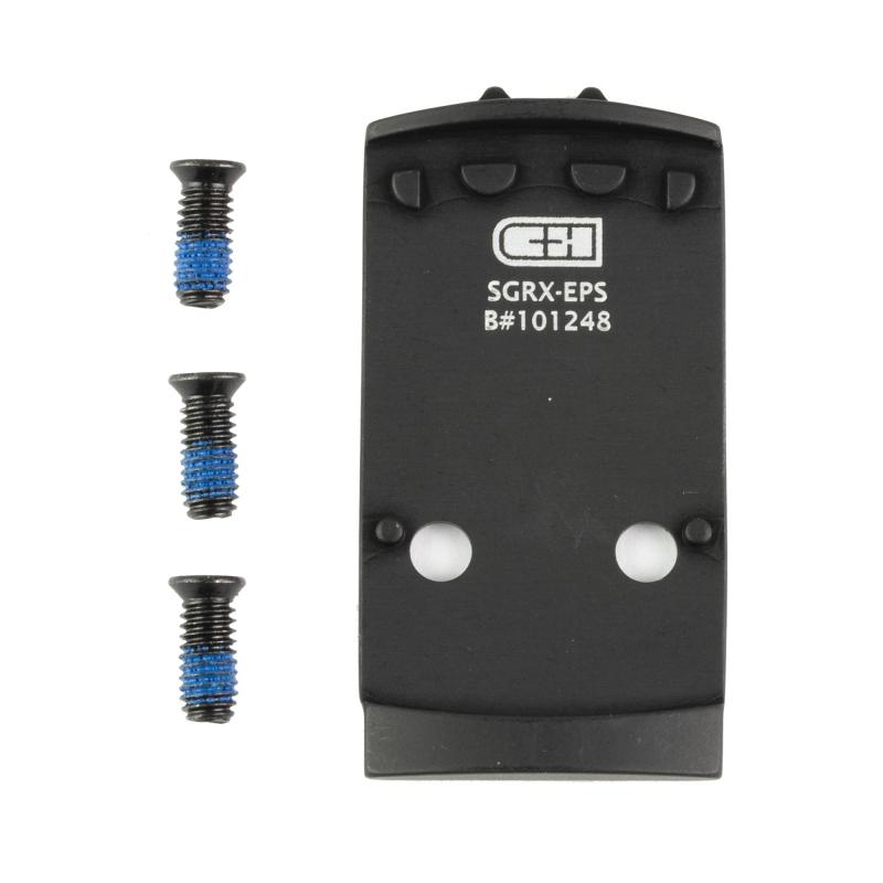 V4, Optic Mounting Plate, Fits Sig Sauer P320 AXG/R/P320 XTEN, For Holosun EPS/EPS Carry, Anodized Finish, Black SGRX-EPS