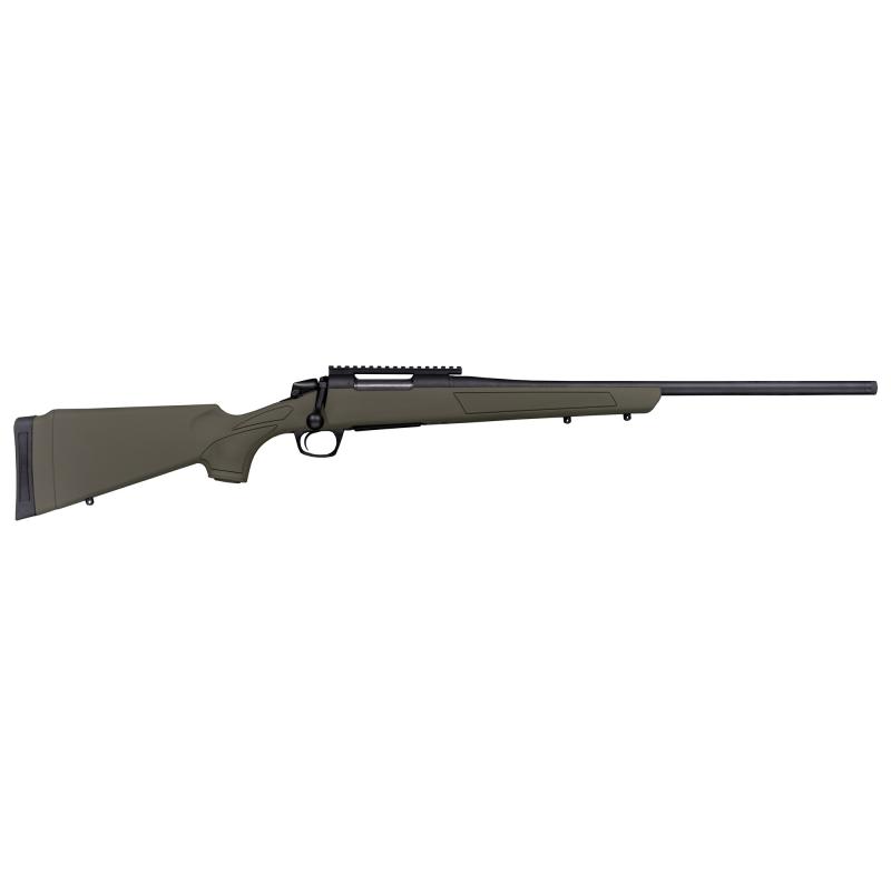 Cascade, Bolt Action Rifle, 270 Winchester, 24" Threaded Barrel, 5/8X24 Thread Pattern, Cerakote Finish, Graphite Black, Synthetic Stock, Olive Drab Green, 0 MOA Picatinny Rail, 1 Magazine, 3 Rounds CR3902G