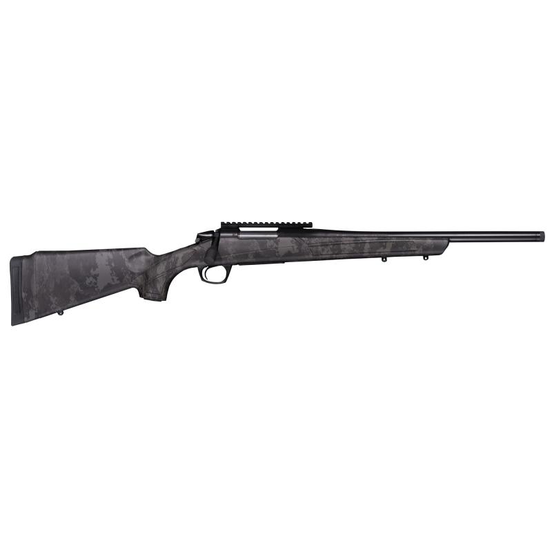 Cascade SB, Bolt Action Rifle, 450 Bushmaster, 18" Threaded Barrel, 5/8X24 Thread Pattern, Cerakote Finish, Graphite Black, Synthetic Stock, Veil Tactical Black Camo, 0 MOA Picatinny Rail, 1 Magazine, 3 Rounds CR3905R